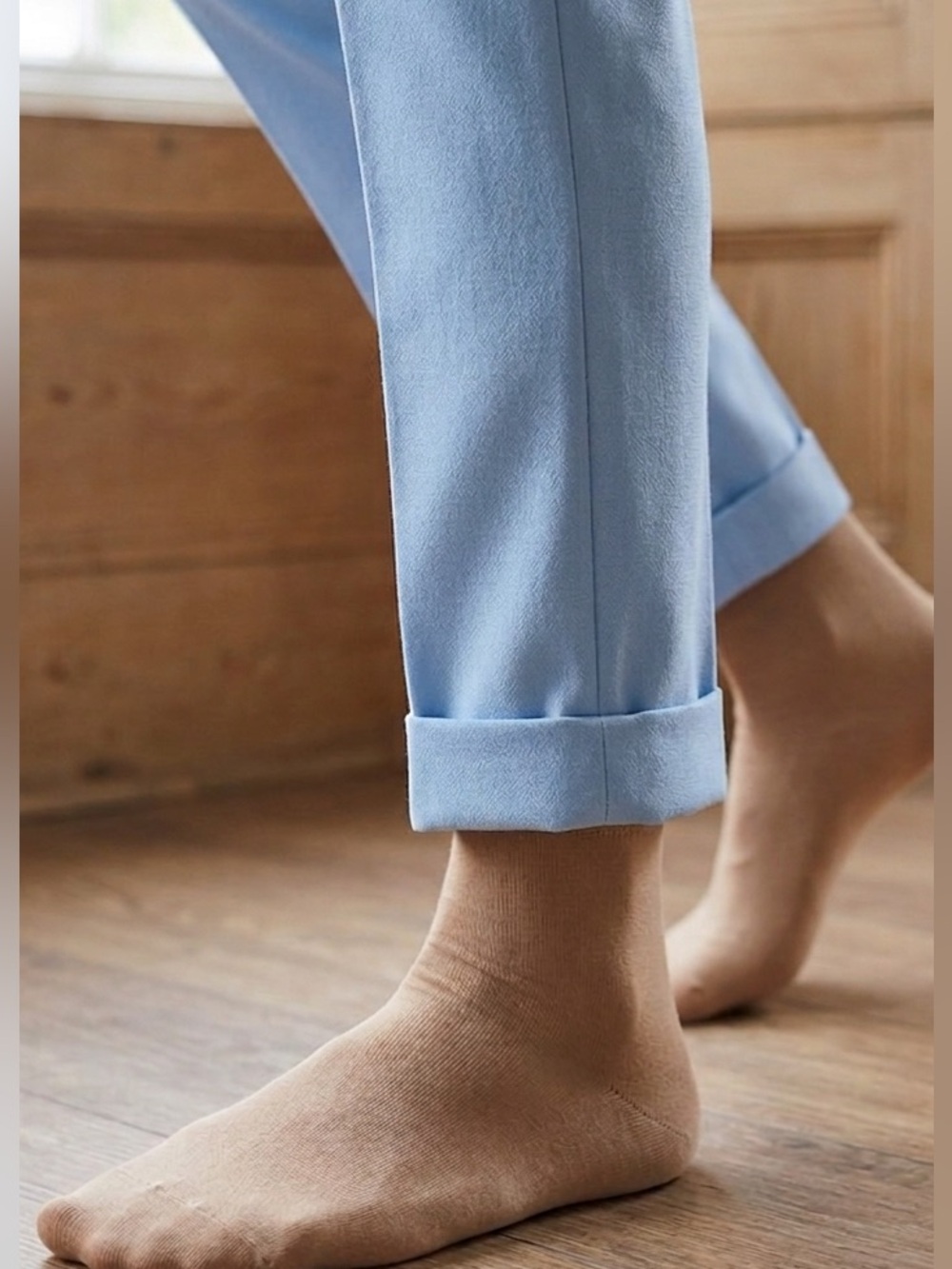 ASOS Light Blue Men's Tailored Cropped Dress Pants